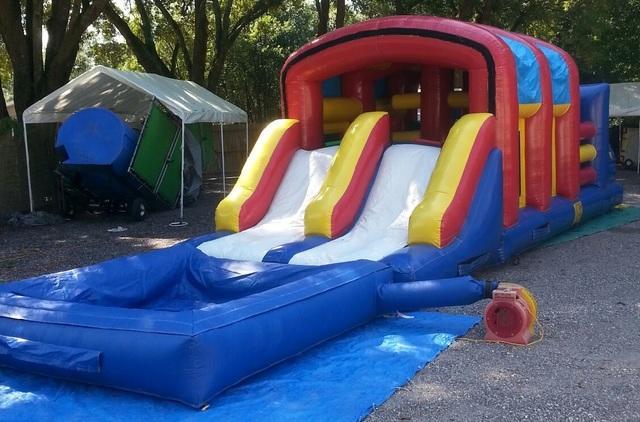 41ft WET Covered Two Lane Obstacle Course w/ pool - UNIT #402+601 41ft WET Covered Two Lane Obstacle Course w/ pool - UNIT #402+601