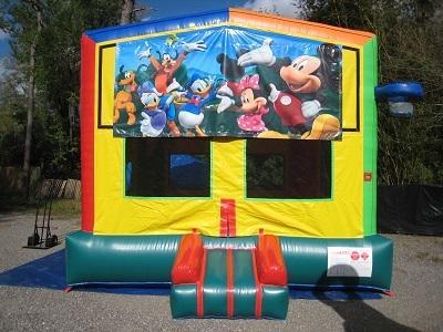 Mickey and Friends  2 in 1 Multi-Colored Bounce w/Hoops - UNIT #112
