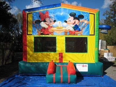 Mickey and Minnie  2 in 1 Multi-Colored Bounce w/Hoops - UNIT #112