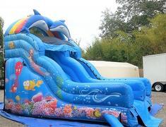 16ft Dolphin and Mermaid Dry Slide - UNIT #534