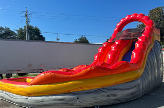 **On SPECIAL FOR A LIMITED TIME!**  NEW 17ft Volcano CURVED Water Slide  - UNIT #553
