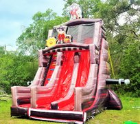 *NEW* 27ft Two Lane Black Pearl Pirate Themed DRY Slide UNIT #558