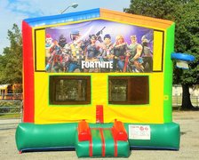 New HOT Theme! Fortnite 2 in 1 Multi-Colored Bounce w/Hoops - UNIT #112