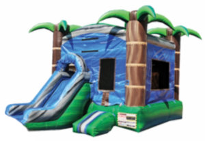 Blue Crush Combo Bounce House - Dry Blue Crush Combo Bounce House - Dry