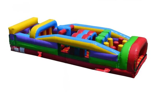 7 Element Retro Inflatable Obstacle Course 7 Element Retro Inflatable Obstacle Course