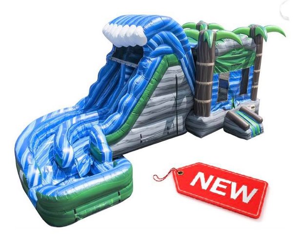 The Hurricane 18ft Double Lane Fun jump The Hurricane 18ft Double Lane Fun jump