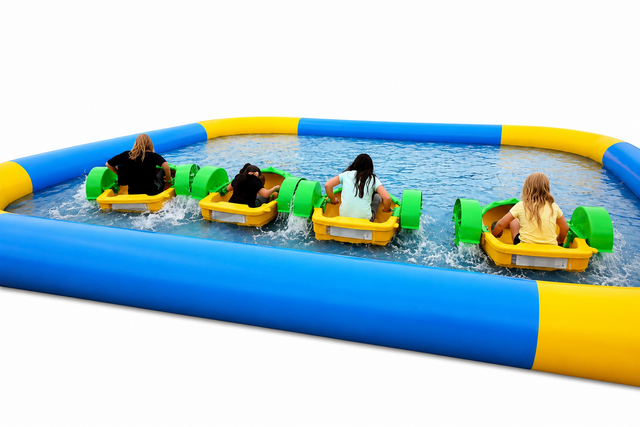 Inflatable Pool w/Pedal Boats * 18-54 Inflatable Pool w/Pedal Boats * 18-54