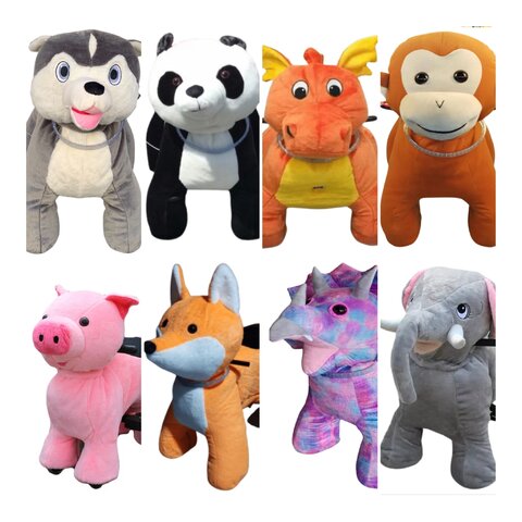 Big Plush Animal Scooter Big Plush Animal Scooter