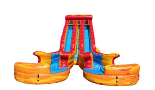 22ft Cali Inferno DUAL LANE Water Slide * 16-22-01