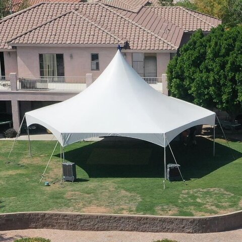40' x 40' HEX Hexigon High Peak Tent (Seats 130) 40' x 40' HEX Hexigon High Peak Tent (Seats 130)