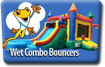 Wet Bounce House with Slide Rentals