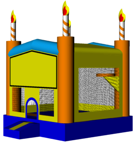 Birthday Cake 13x13 Fun House