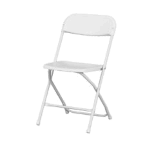 Chairs - White fold up