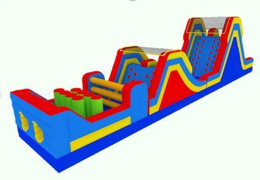 62' Dual Slide Obstacle Course 62' Dual Slide Obstacle Course