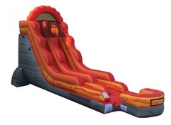 18' Fire Red Marble Water Slide
