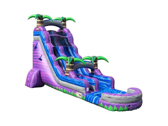 24Ft Purple Crush Water Slide w Pool 24Ft Purple Crush Water Slide w Pool