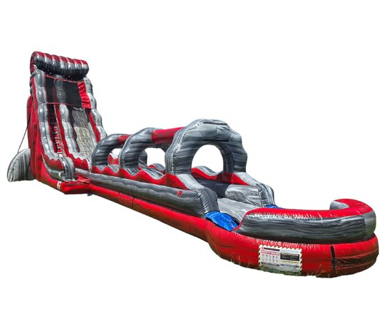 30' Volcano Single Lane Water Slide with Slip N Slide N Pool 30' Volcano Single Lane Water Slide with Slip N Slide N Pool