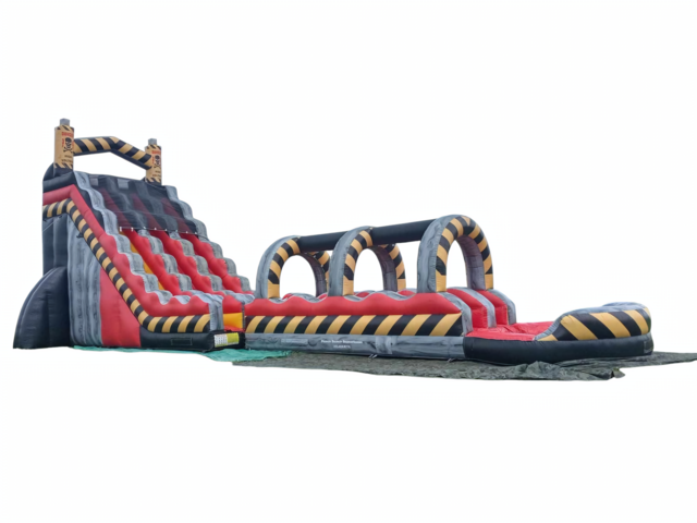 32' Nuclear Toxic Double Lane Water Slide n Slip W Pool 32' Nuclear Toxic Double Lane Water Slide n Slip W Pool