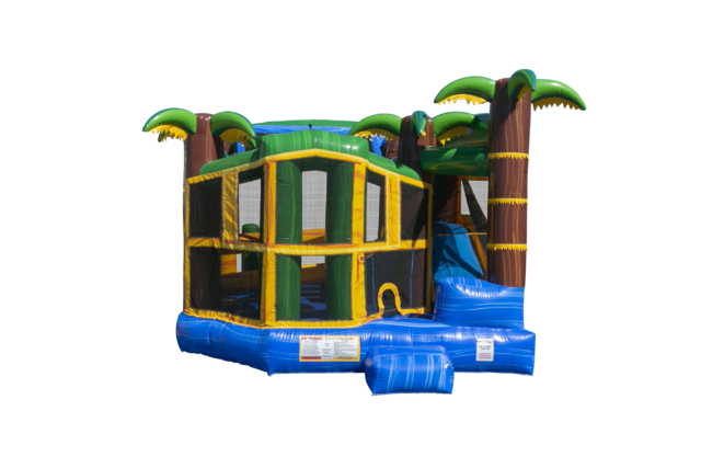 Tropical Breeze 5in1 Bounce House Slide Combo(Wet/Dry) Tropical Breeze 5in1 Bounce House Slide Combo(Wet/Dry)