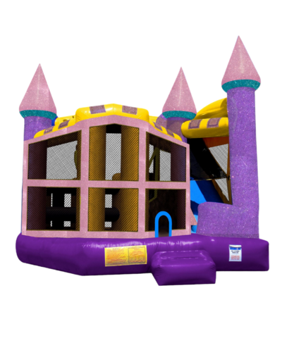 Dazzling 5in1 Bounce House Slide Combo (Wet/Dry) Dazzling 5in1 Bounce House Slide Combo (Wet/Dry)