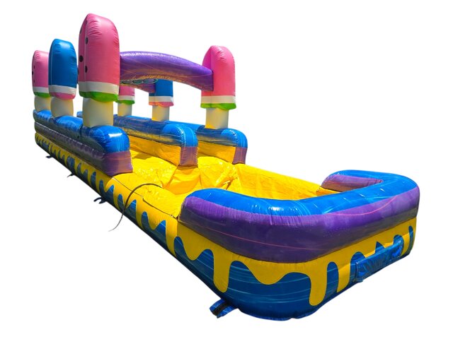 Ice Cream Double Lane Slip N Slide with Pool Ice Cream Double Lane Slip N Slide with Pool