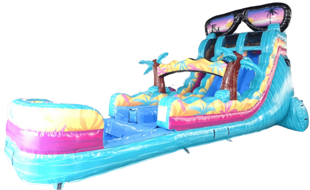 22' Island Flow Hybrid Double Lane Water Slide 22' Island Flow Hybrid Double Lane Water Slide