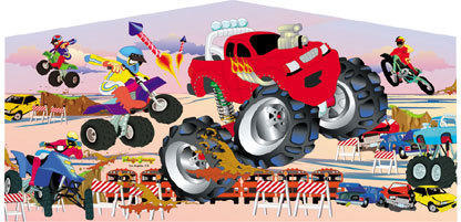 Art Panel - Monster Trucks Art Panel - Monster Trucks