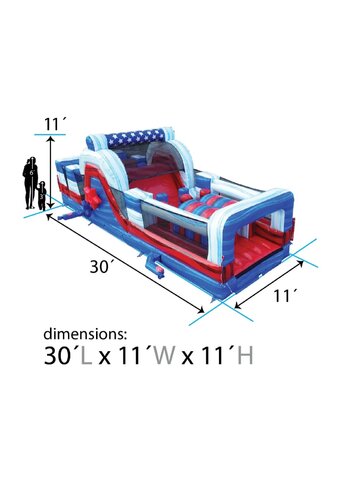 30' Patriot Inflatable Obstacle Course 30' Patriot Inflatable Obstacle Course