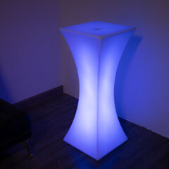 LED Cocktail Table 48in Tall x 18in WIde x 18in Length