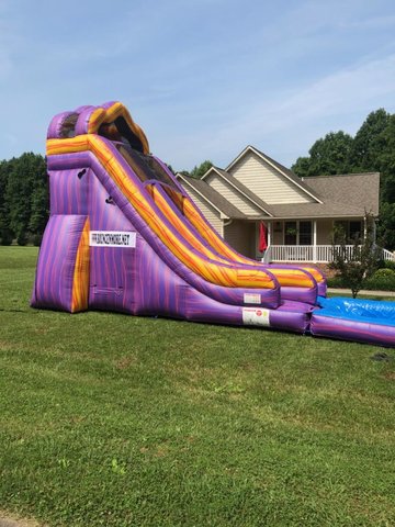 20ft.Purple Slide with 12ft pool