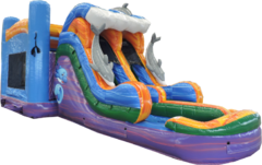 DOLPHIN COMBO Bounce House (WET OR DRY)