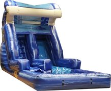 8A - 14' Blue Surf Water Slide