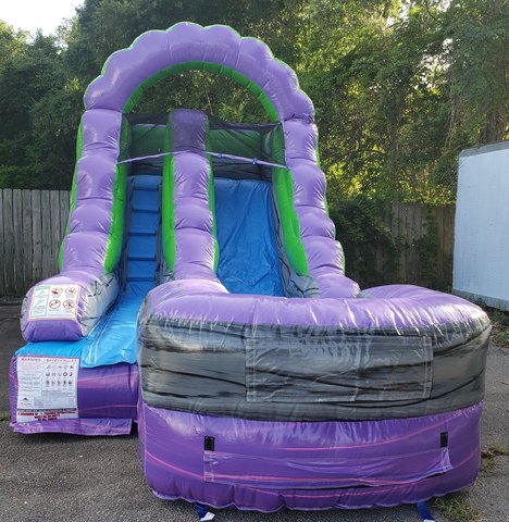 12FT PURPLE MARBLE SLIDE WET/DRY 12FT PURPLE MARBLE SLIDE WET/DRY
