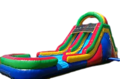 15FT ROCK CLIMB DUAL LANE SLIDE W/ POOL 15FT ROCK CLIMB DUAL LANE SLIDE W/ POOL