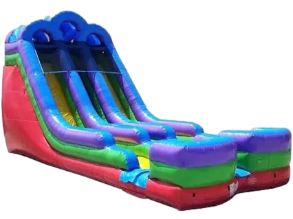 18FT RETRO DUAL LANE SLIDE WET/DRY 18FT RETRO DUAL LANE SLIDE WET/DRY