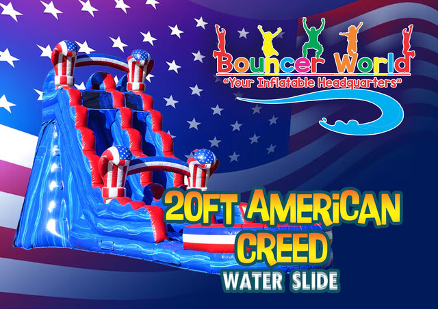 20FT AMERICAN CREED SLIDE W/ POOL 20FT AMERICAN CREED SLIDE W/ POOL