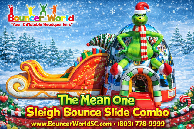 SLEIGH CHRISTMAS BOUNCE SLIDE COMBO SLEIGH CHRISTMAS BOUNCE SLIDE COMBO