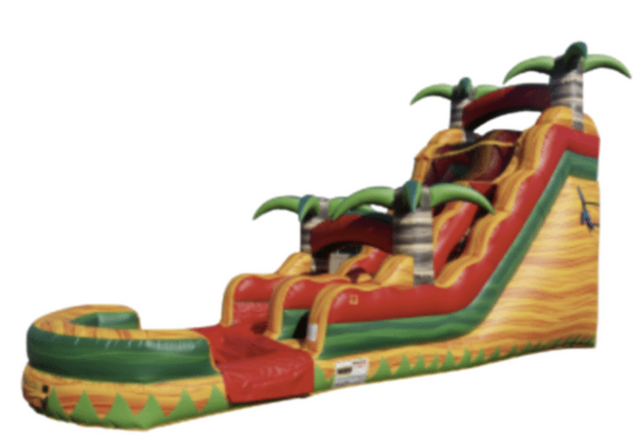 22' Tropical Fiesta Breeze Single Lane Water Slide 22' Tropical Fiesta Breeze Single Lane Water Slide