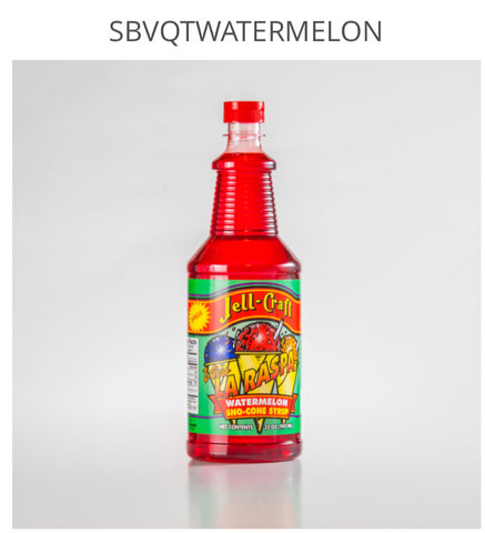Sno Cone Supplies & Quart Size Watermelon Sno Cone Supplies & Quart Size Watermelon