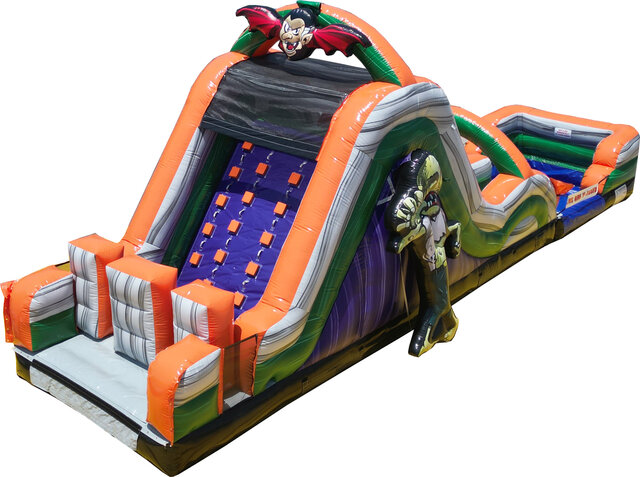 Halloween Rock Wall and Slide Halloween Rock Wall and Slide