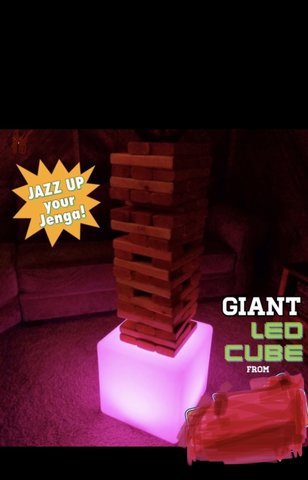 Giant Jenga & LED Cube Giant Jenga & LED Cube