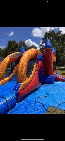 Fantasy Island 18' Bounce House with Slide