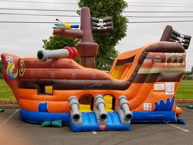 Jr. Pirate Ship inflatable bounce house rental