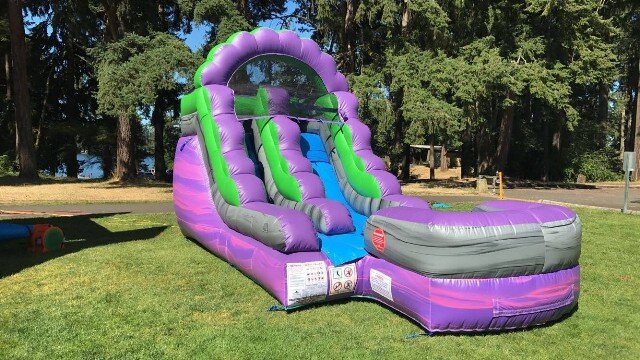 Purple Crush pre-teen water slide rental