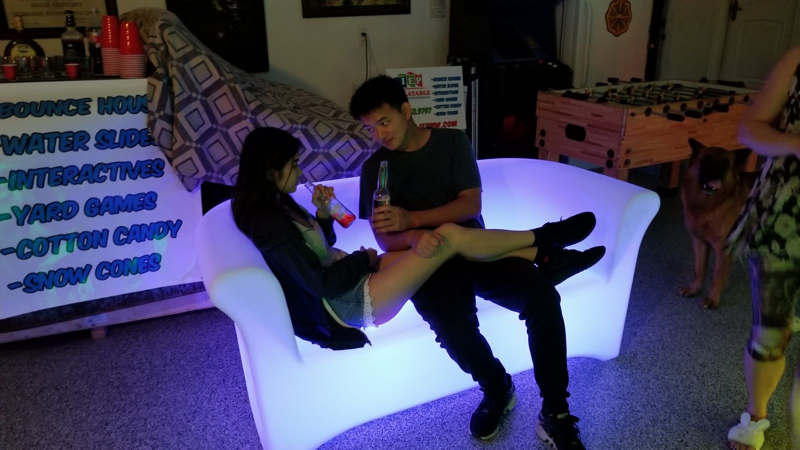 LED Double Couch