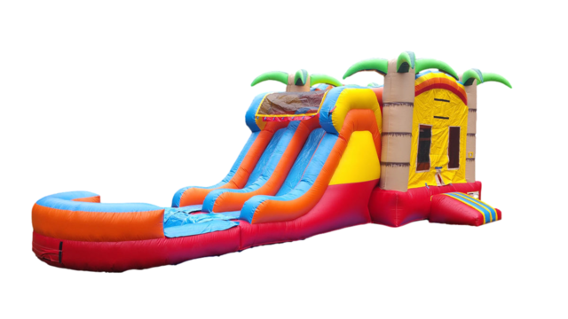 Tropical Combo Bounce House (Wet)