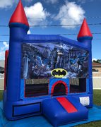 <b><font color=blue><b>Batman Bounce House w/Basketball Hoop Inside</font><br><small>Best for ages 4+<br> <font color=red>Space Needed 15 W x 15 D x 16 H</font></b></small>