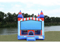 <b><font color=blue><b>Glacier Castle Bounce House w/Basketball Hoop Inside</font><br><small>Best for ages 3+<br> <font color=red>Space Needed 18 W x 18 D x 16 H</font></b></small>