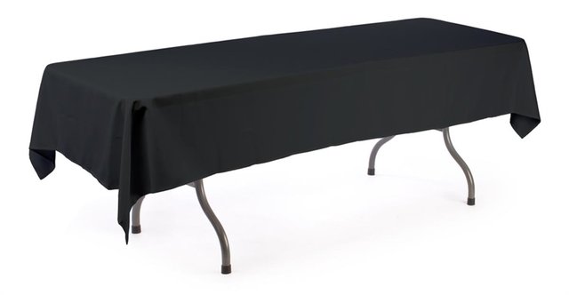 Black Table Cloth - (8' Tables) 