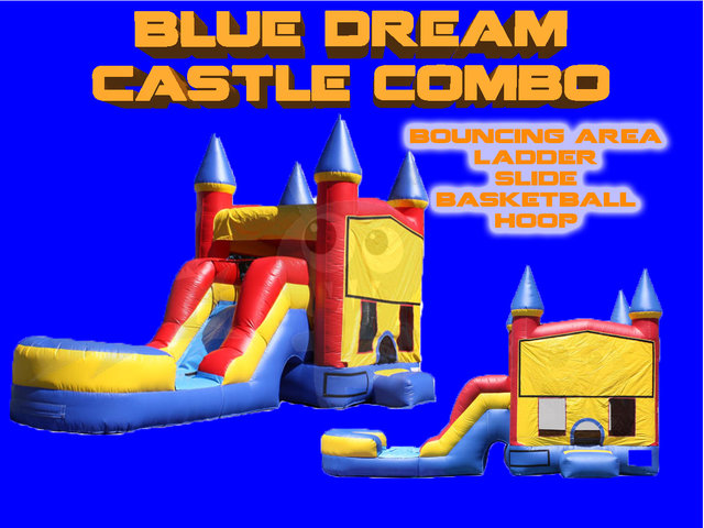 Blue Dream Castle Combo With Water Slide